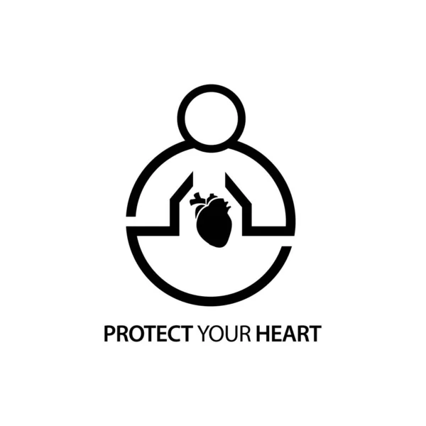 Люди Иконой Сердца Концепция Любви Ваше Сердце — стоковый вектор