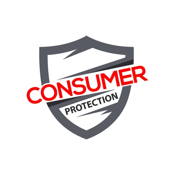 Kalkan ile tüketici koruması. Sigorta, koruma ve internet için logo tasarımı
