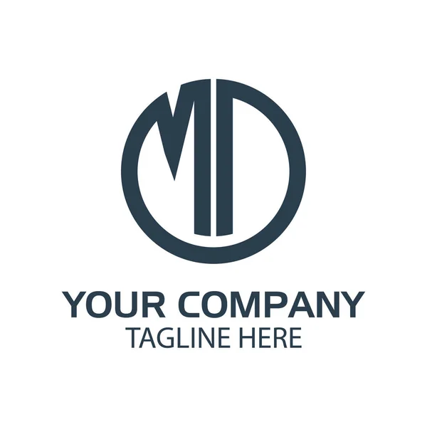 Carta Logotipo Estoque Inicial Projeto Liso Logotipo Tecnologia — Vetor de Stock