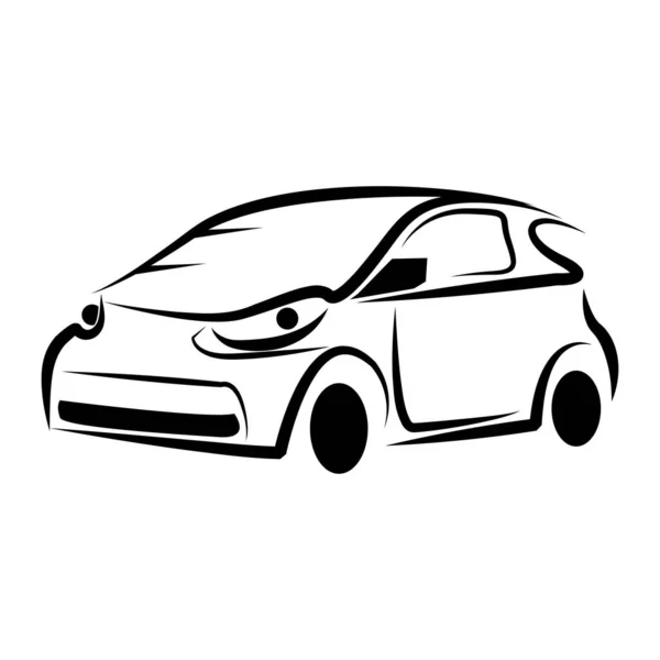 Autoschlange Vektor Illustration Logo Für Auto Flaches Design — Stockvektor