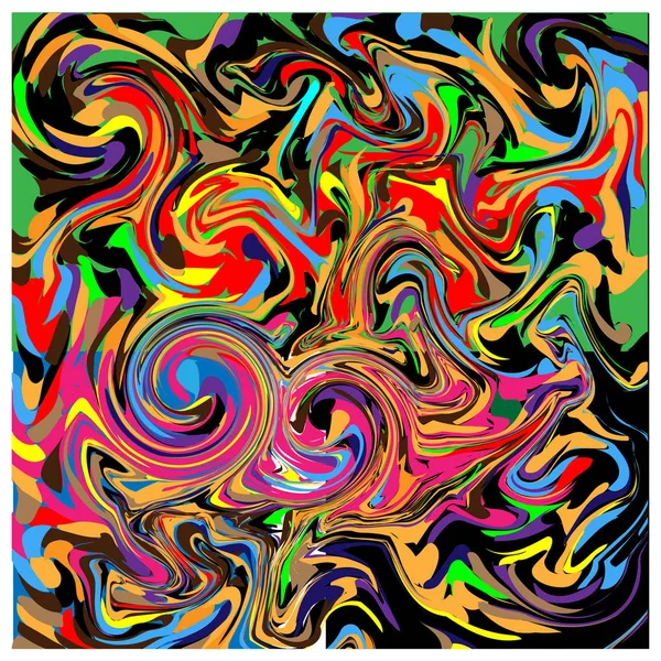 Абстрактный Фон Векторная Иллюстрация Красочные Волны Бесшовный Узор — стоковый вектор
