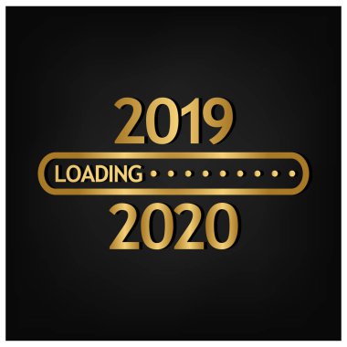 Sezonluk El İlanlarınız, afişiniz, etiketiniz ve Tebrik Kartınız için 2020 Mutlu Yeni Yıl Arka Planı. 2019-2020