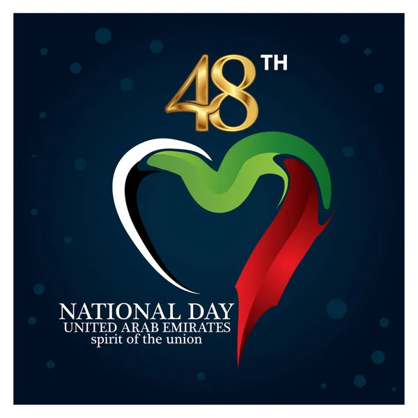 Vektör çizimi. arka plan Birleşik Arap Emirlikleri 2 Aralık ulusal bayramı. Bağımsızlık Gününüz kutlu olsun. Posterler, arka planlar, kartlar, afişler, çıkartmalar için tasarımlar, vs.