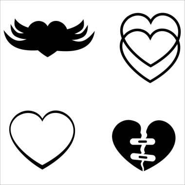 Kara Yürek şekil simgesinin gösterimi