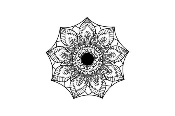 Illustrazione Disegno Classico Mandala Ornamento — Vettoriale Stock