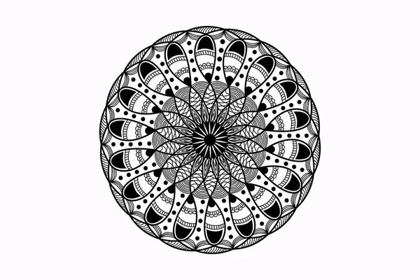 Clássico Mandala Ornamento Design Ilustração — Vetor de Stock