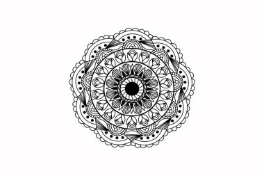Klasik mandala süs tasarımı çizimi