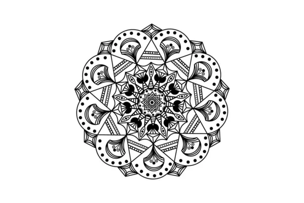 Illustrazione Disegno Classico Mandala Ornamento — Vettoriale Stock