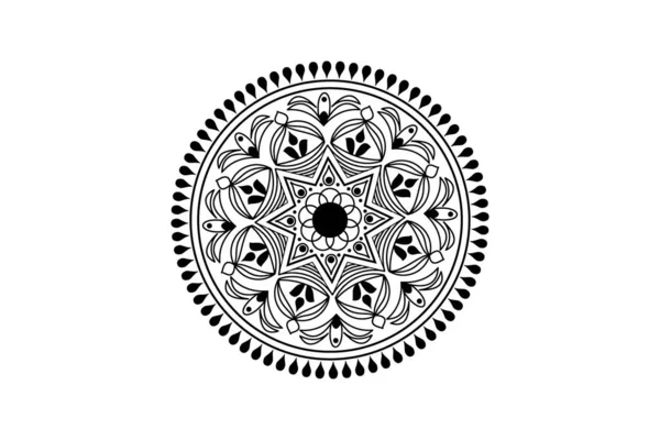 Klasszikus Mandala Dísz Design Illusztráció — Stock Vector