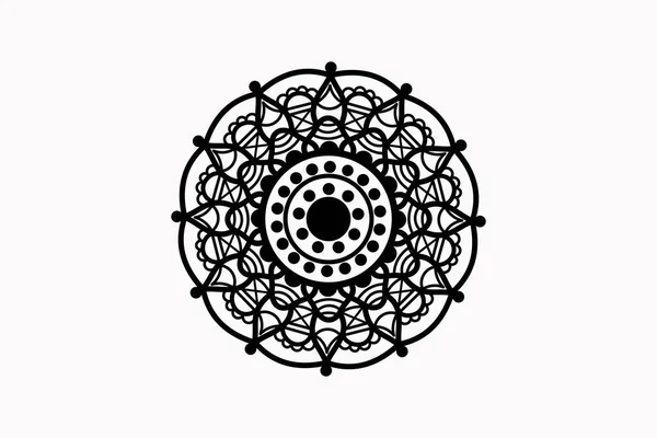 Klassieke Mandala Ornament Ontwerp Illustratie — Stockvector