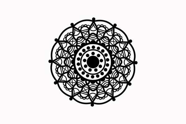 Clássico Mandala Ornamento Design Ilustração — Vetor de Stock