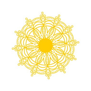 Klasik mandala süs tasarımı çizimi