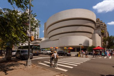 New York, New York, ABD - 22 Temmuz 2019: Solomon R. Guggenheim Müzesi