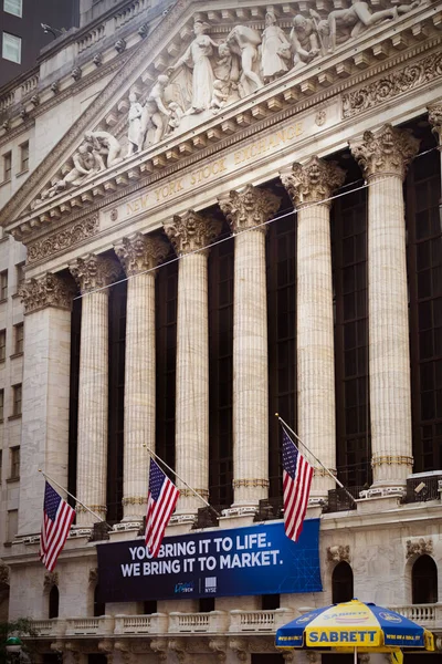 New York Usa Luglio 2019 Borsa New York Edificio Principale — Foto Stock
