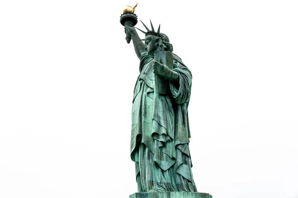 Estátua Liberdade Contra Céu Branco — Fotografia de Stock