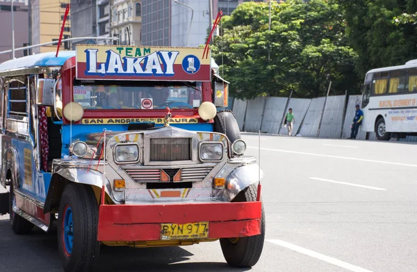 Manila Philippinen Dezember 2016 Jeepney Public Transportation — Stockfoto