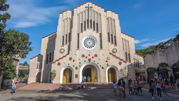 Manila, Filipinler - 29 Aralık 2016: Baclaran Kilisesi Dış İşleri