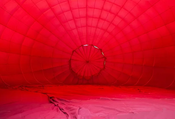 Vista Del Globo Aire Caliente Despegando Desde Interior — Foto de Stock