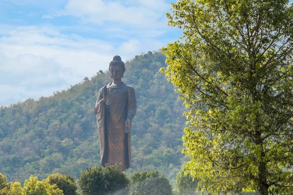 Kanchanaburi Tailandia Marzo 2018 Gran Estatua Buda Wat Thipsukhontharam Templo — Foto de Stock