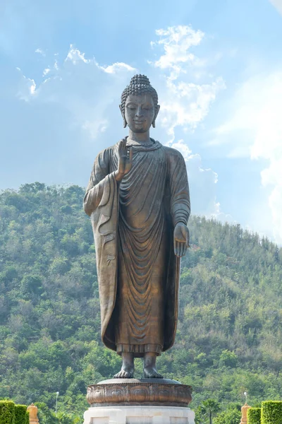 Kanchanaburi Tailandia Marzo 2018 Gran Estatua Buda Wat Thipsukhontharam Templo — Foto de Stock