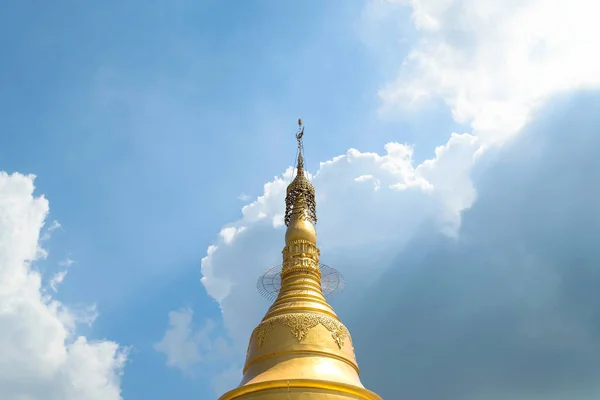 Payathonzu Mianmar Março 2018 Pagode Ouro Mosteiro Tai Templo Wat — Fotografia de Stock