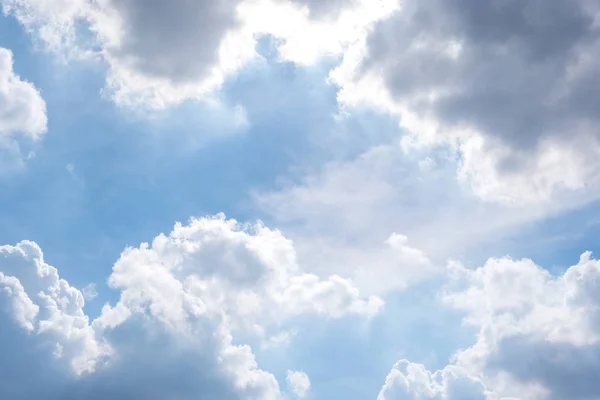 Cloudscape Cielo Natural Con Cielo Azul Nubes Blancas Cielo Uso —  Fotos de Stock