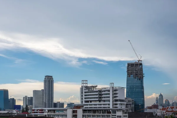 Bangkok Tailândia Maio 2018 Cityscape Construção Cidade Durante Dia Partir — Fotografia de Stock