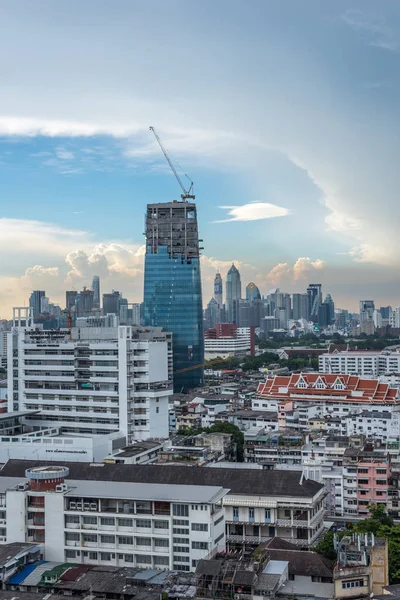 Bangkok Thailand Mei 2018 Cityscape Gebouw Van Stad Storm Wolken — Stockfoto