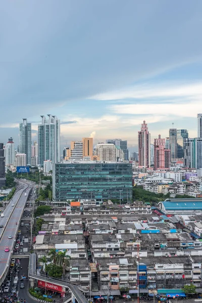 Bangkok Tailândia Maio 2018 Cidade Construção Cidade Nuvens Tempestade Céu — Fotografia de Stock