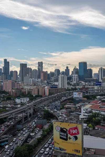 Bangkok Tajlandia Maja 2018 Gród Transportu Drogi Ekspresowej Ruchu Ciągu — Zdjęcie stockowe