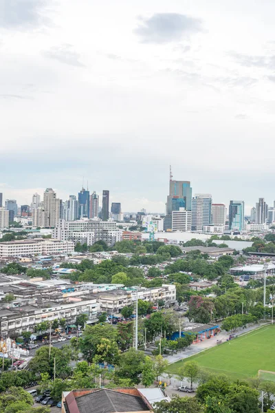 Bangkok Thajsko Května 2018 Panoráma Budování Města Bouřkové Mraky Obloze — Stock fotografie
