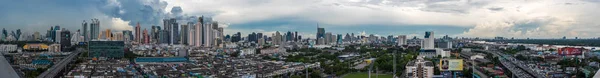 Bangkok Tayland Mayıs 2018 Panorama Cityscape Bina Şehir Bangkok Gökdelen — Stok fotoğraf