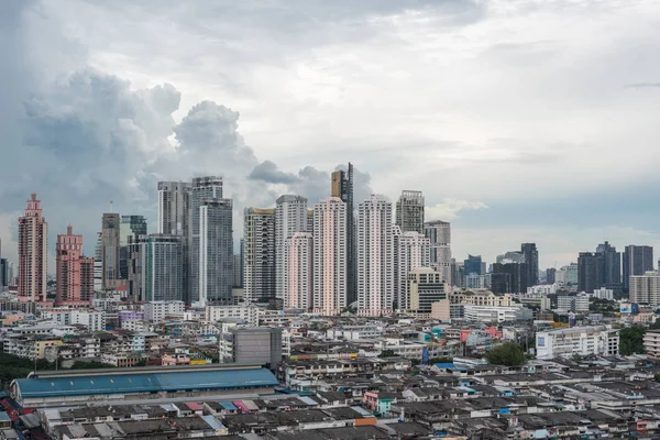 Bangkok Tailândia Maio 2018 Cidade Construção Cidade Nuvens Tempestade Céu — Fotografia de Stock