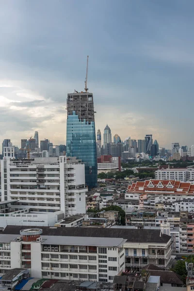 Bangkok Thailand Mei 2018 Cityscape Gebouw Van Stad Storm Wolken — Stockfoto