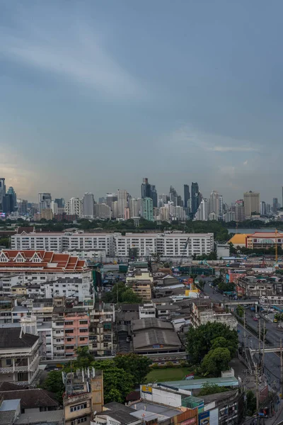 Bangkok Tailandia Mayo 2018 Paisaje Urbano Construcción Ciudad Las Nubes — Foto de Stock
