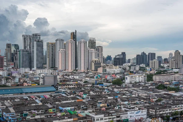 Bangkok Tailândia Maio 2018 Cidade Construção Cidade Nuvens Tempestade Céu — Fotografia de Stock