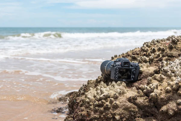 Rayong Thailand May 2017 Unidentified Photographer Demo Waterproof Dslr Camera — Stock Photo, Image