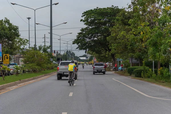 Ang Thong Thailand December 2018 Rondweg Fiets Rak 2018 Evenement — Stockfoto