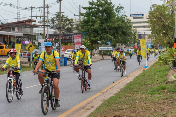 Анг Тонг Таиланд Декабря 2018 Года Мероприятие Rak 2018 Велосипедной — стоковое фото