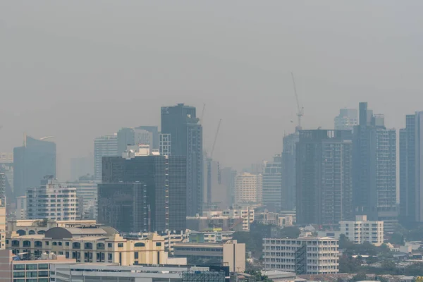 Bangkok Thaïlande Janvier 2019 Paysage Urbain Bangkok Avec Smog Poussière — Photo