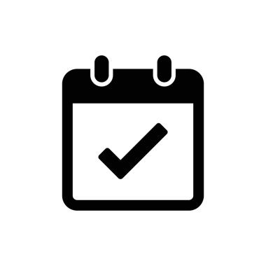Takvim vektör simgesi. Web tasarım simgesi. Duvardaki takvim. Düz takvim simgesi. Vektör simgesi EPS 10