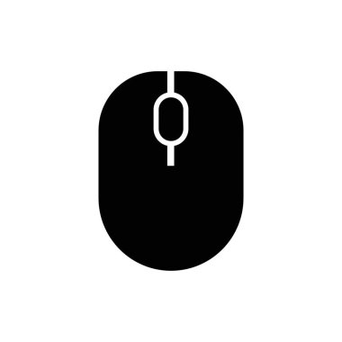 Kablosuz Bilgisayar Fare Simgesi Simgesi. PC kablosuz fare simgesi vektörü izole edildi. Simge kablosuz bilgisayar fare ağı. Modern bilgisayar faresi, düz simge tasarımı