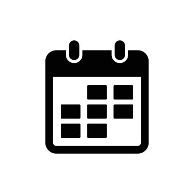 Takvim vektör simgesi. Web tasarım simgesi. Duvardaki takvim. Düz takvim simgesi. Vektör simgesi EPS 10
