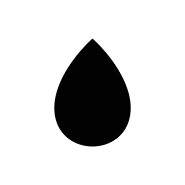 Damla vektör simgesi. Web tasarım simgesi. Damla düşer, su damlası. Bir damla yağ çizelgesi. Bir damla yağmur ikonu. Vektör EPS 10
