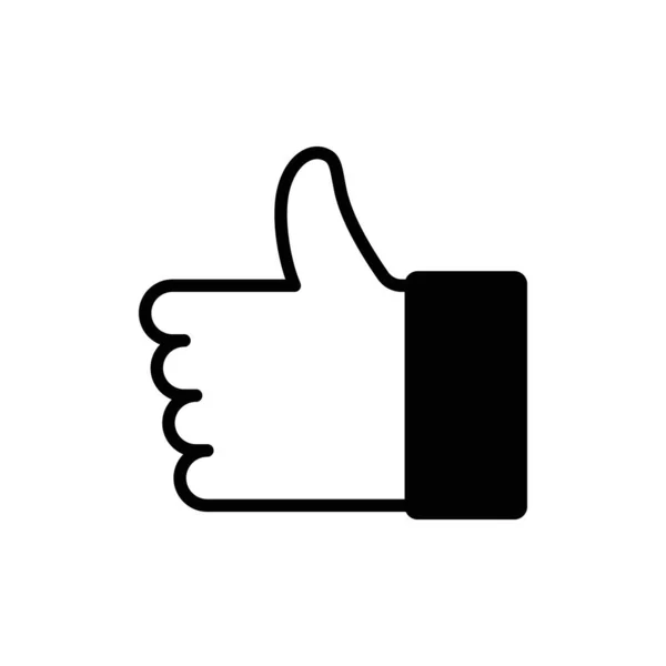 Like icon vector. Thumbs up icon. — Stock Vector