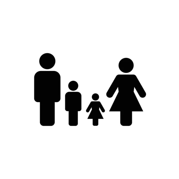 Familie Icon Vector. Vektor-Webdesign — Stockvektor