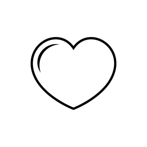 ハートベクトルアイコン、愛とバレンタインデーのシンボル。社会的愛のハートアイコン。ハートアイコン-完璧な愛のシンボル。ベクトルEPS 10 — ストックベクタ