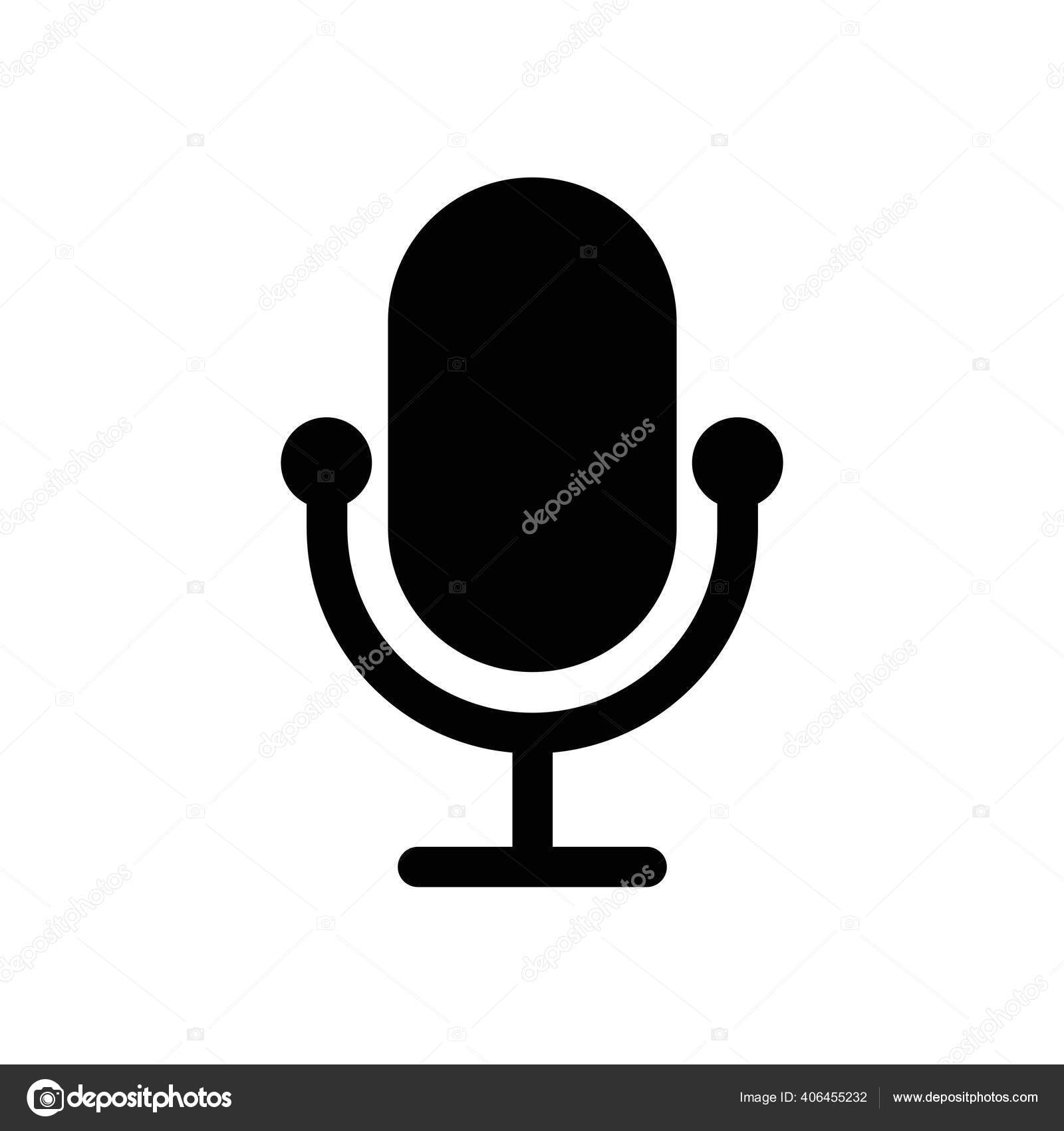 Microphone vector icon, Web design icon. Voice icon, Record. Microphone - recording Studio Symbol. Retro microphone icon Stock Vector Image by ©Best3d