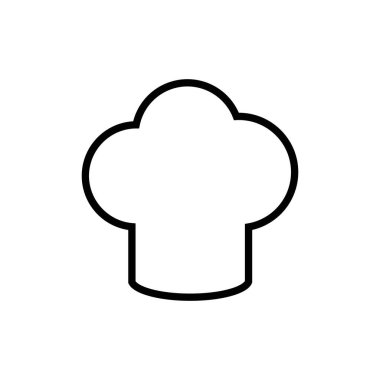 Şef şapka vektör simgesi. Şapka illüstrasyon vektör simgesi pişiriliyor. Mutfak logosu. Aşçılık aşçısı ikonu. Web simgesi tasarla