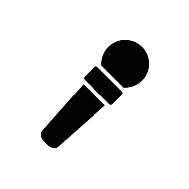 Mikrofon vektör simgesi, web tasarım simgesi. Ses vektörü simgesi, Kayıt. Mikrofon - Stüdyo Sembolü kaydediliyor. Mikrofon vektör simgesi grafik illüstrasyonu